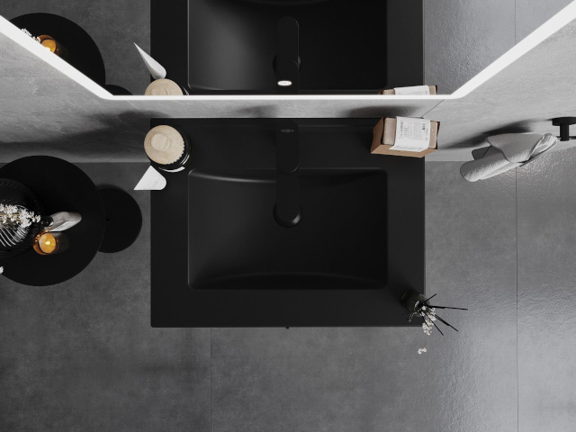 Závesná skrinka s umývadlom Mexen